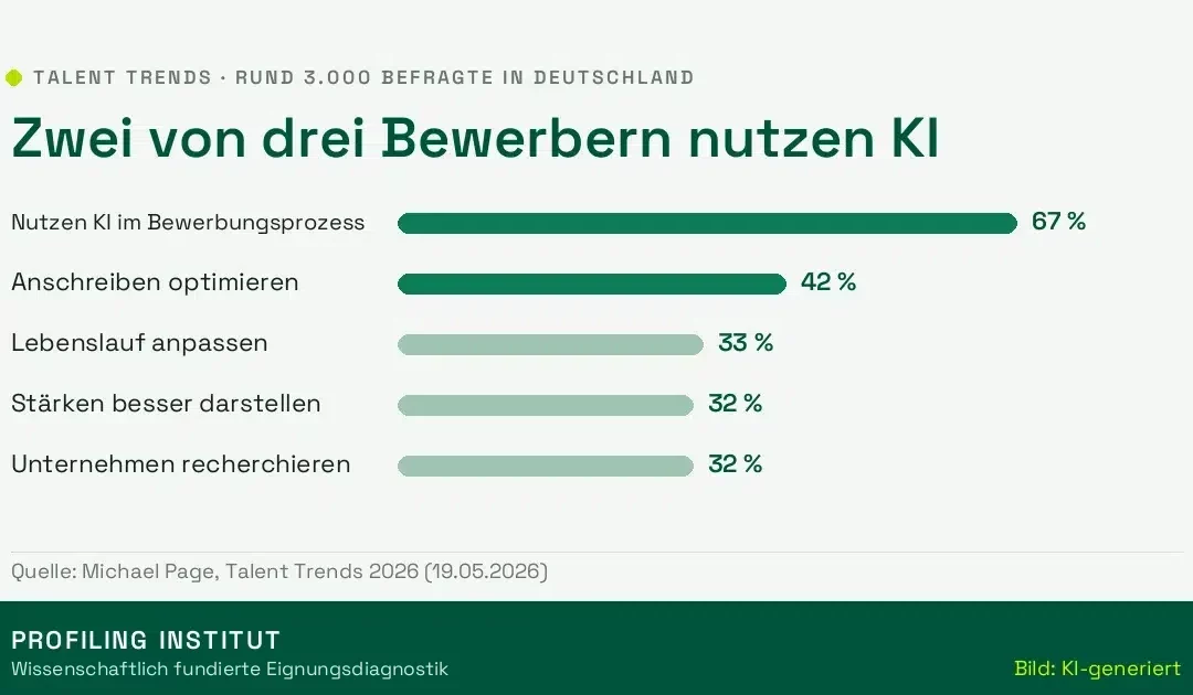 Zwei von drei Bewerbern nutzen KI – was das für Ihre Bewerbung bedeutet