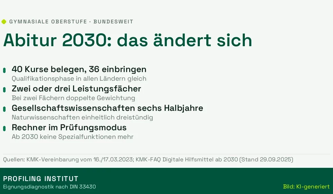 Abitur 2030: Was sich an Oberstufe, Formelsammlung und Rechnern ändert