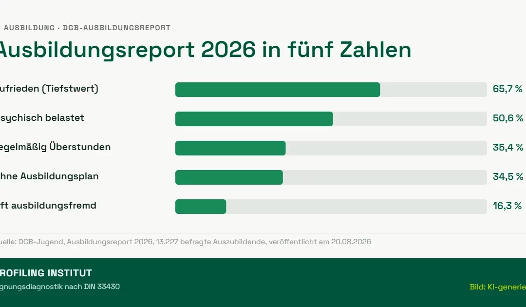 Ausbildungsreport 2026: Jeder zweite Azubi fühlt sich psychisch belastet