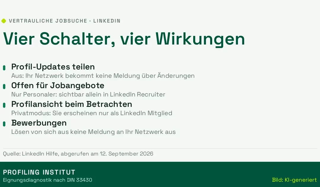 Vertraulich auf Jobsuche: Was LinkedIn Ihrem Arbeitgeber zeigt – und was nicht