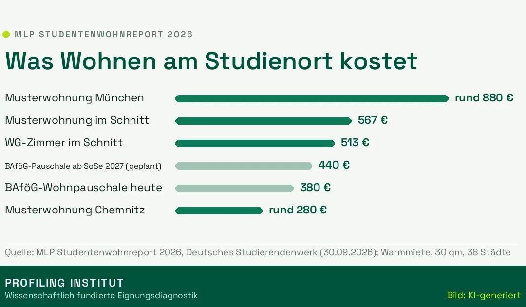Studentenwohnreport 2026: Was Wohnen am Studienort wirklich kostet